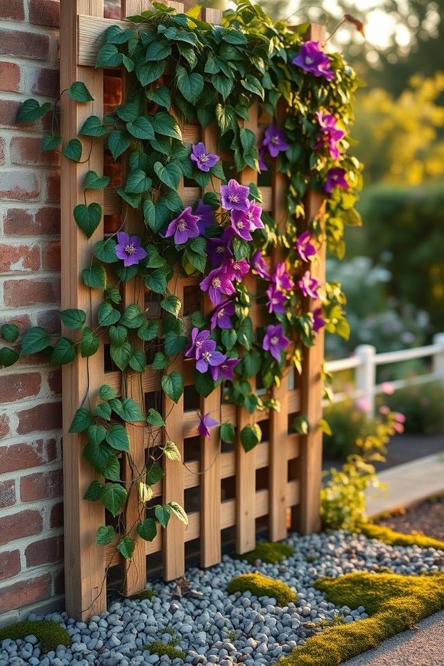 trellis with climbing vines