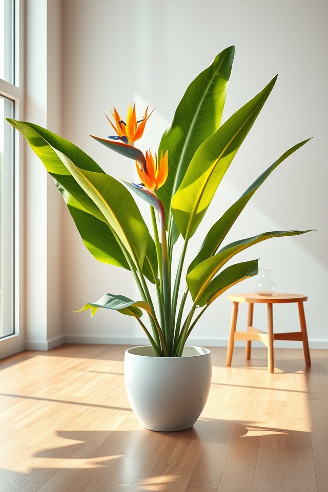tropical crane like exotic plant