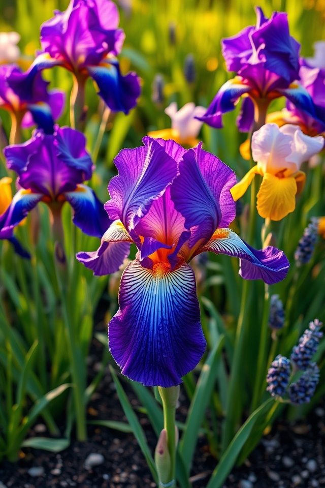 unique intricate iris petals