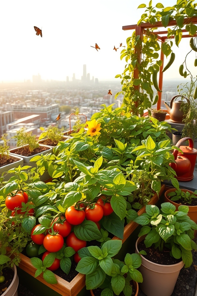 urban rooftop gardening project