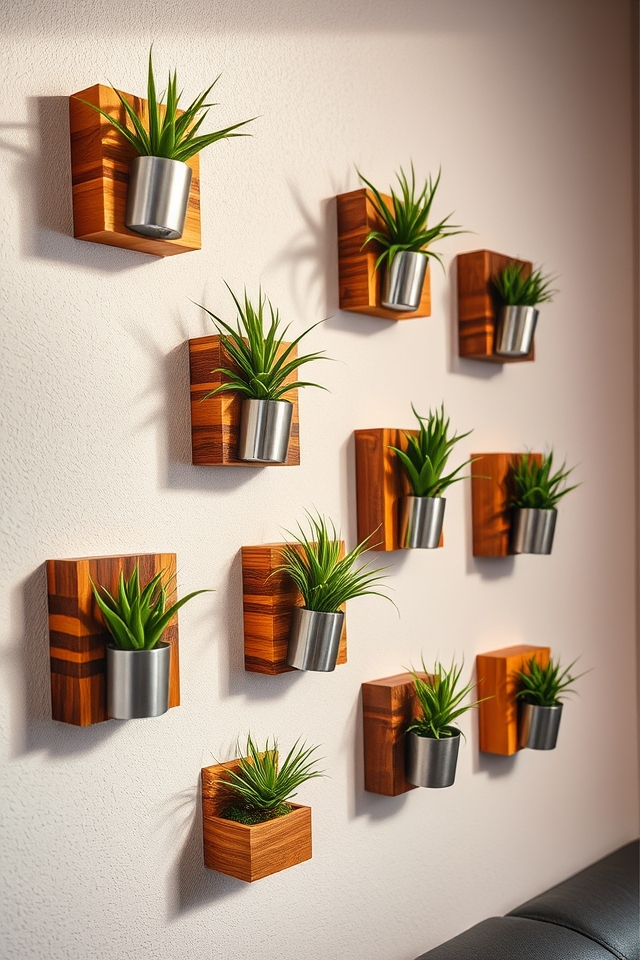 vertical air plant displays