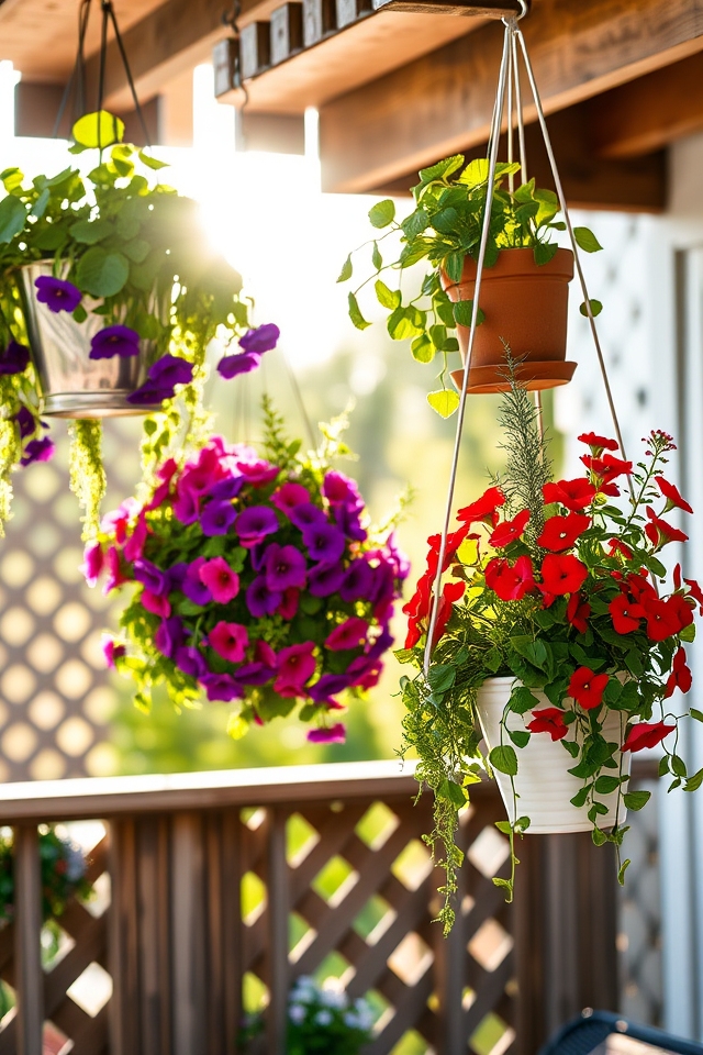 vertical garden hanging planters