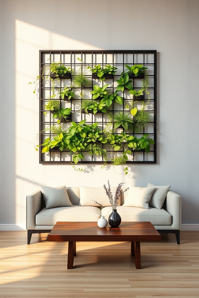 vertical greenery wall frames