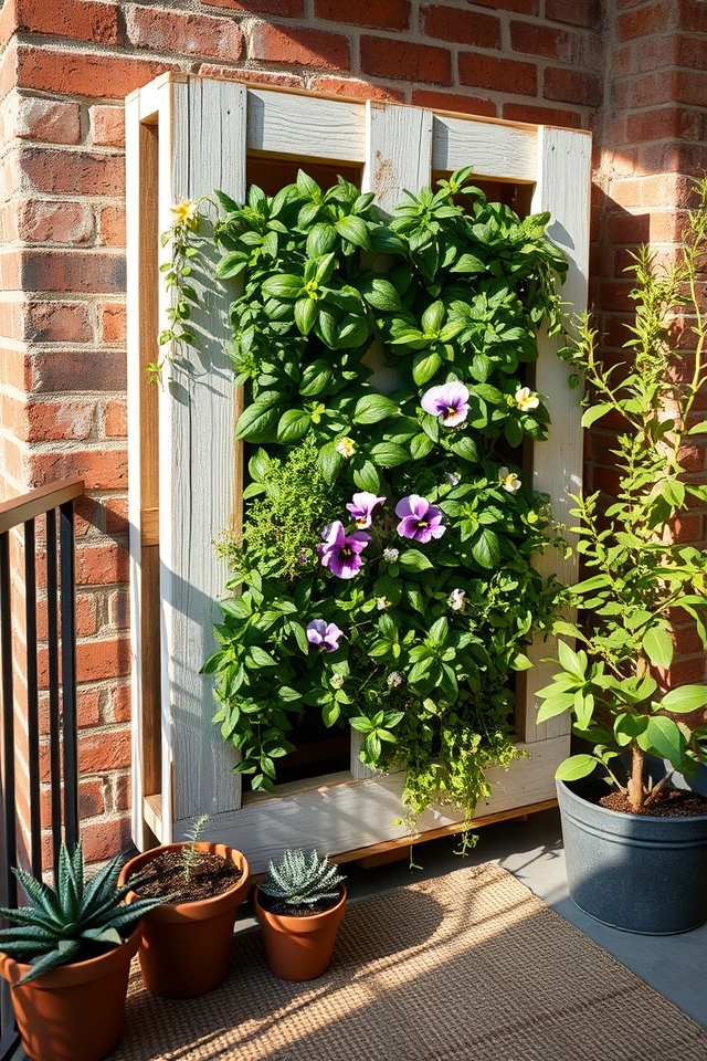 vertical pallet space gardens