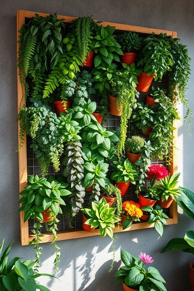vertical plant display solutions