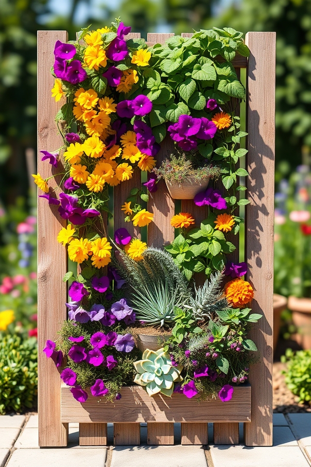 vertical space plant display