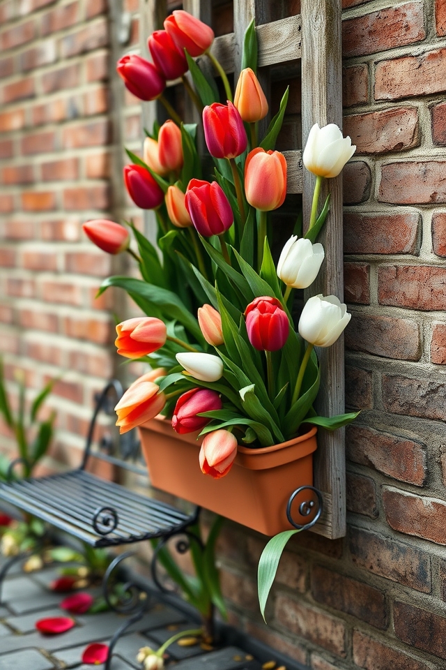 vertical tulips maximize space