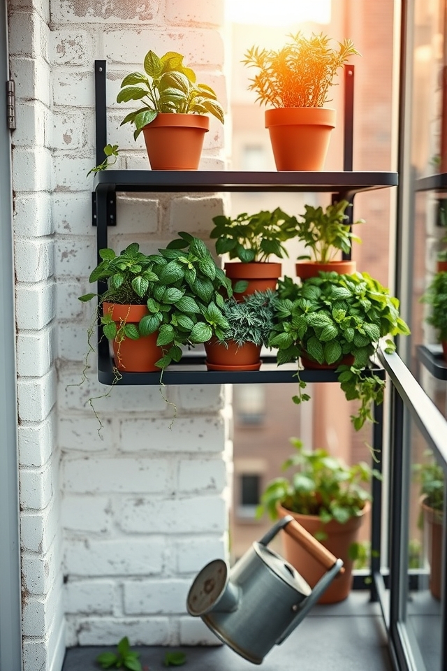 vertical wall herb gardens