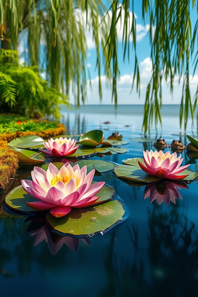 vibrant aquatic plant oasis