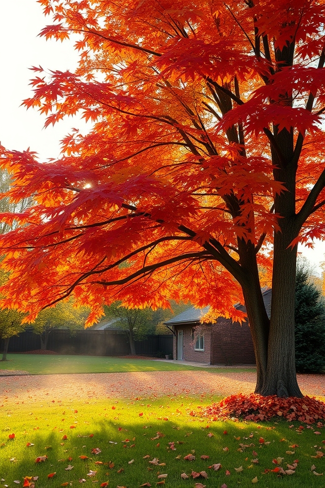 vibrant autumn maple foliage