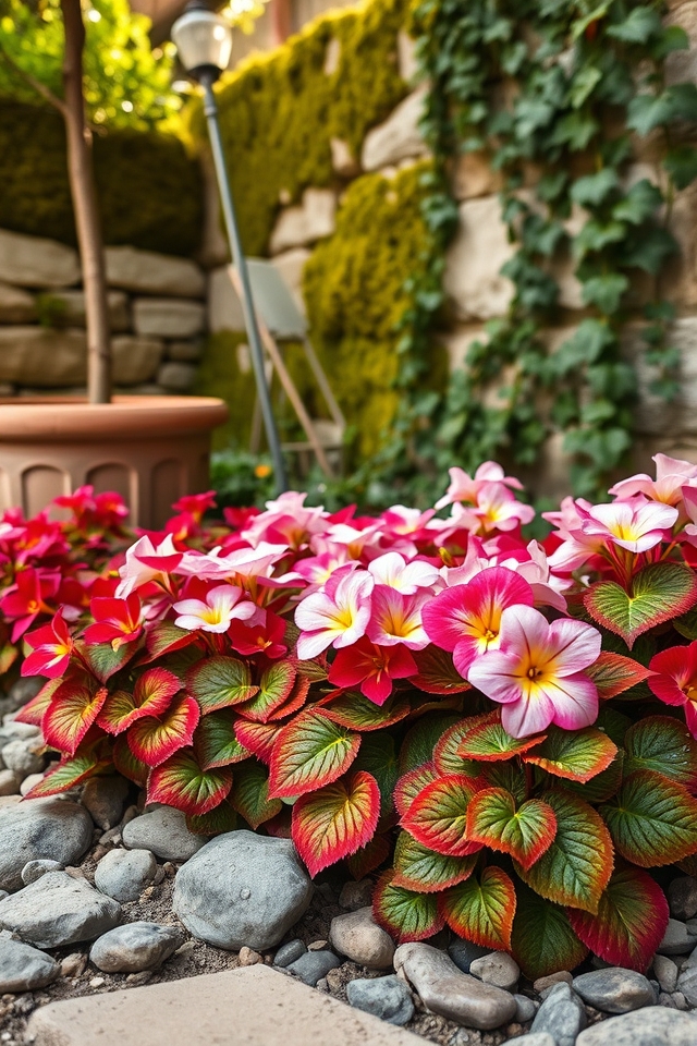 vibrant begonias for shade