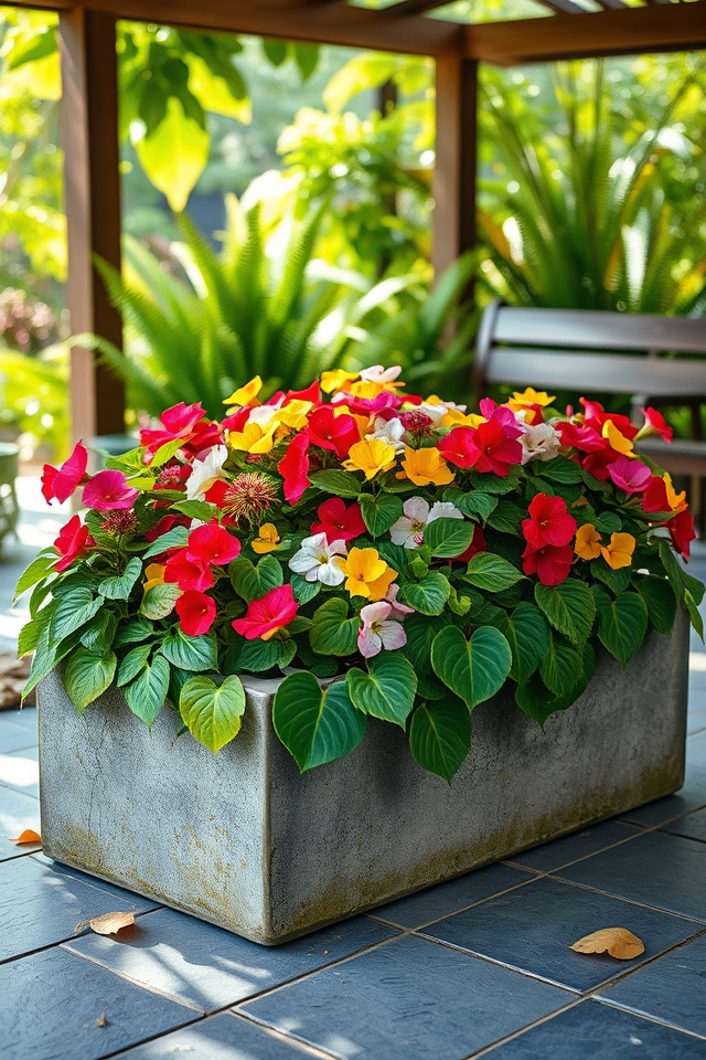 vibrant begonias for shade