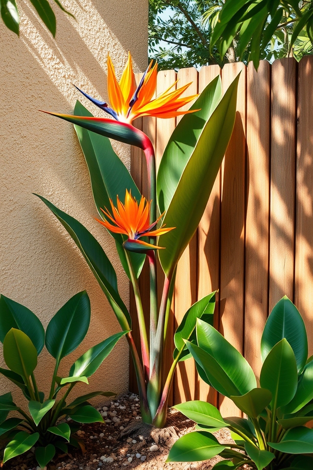 vibrant bird of paradise
