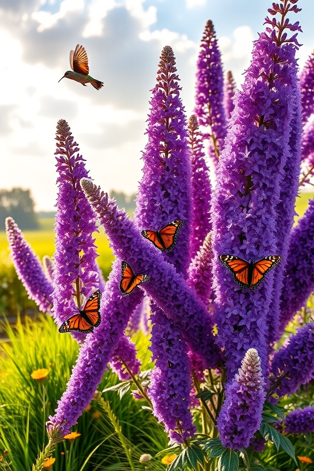vibrant blooms attract pollinators