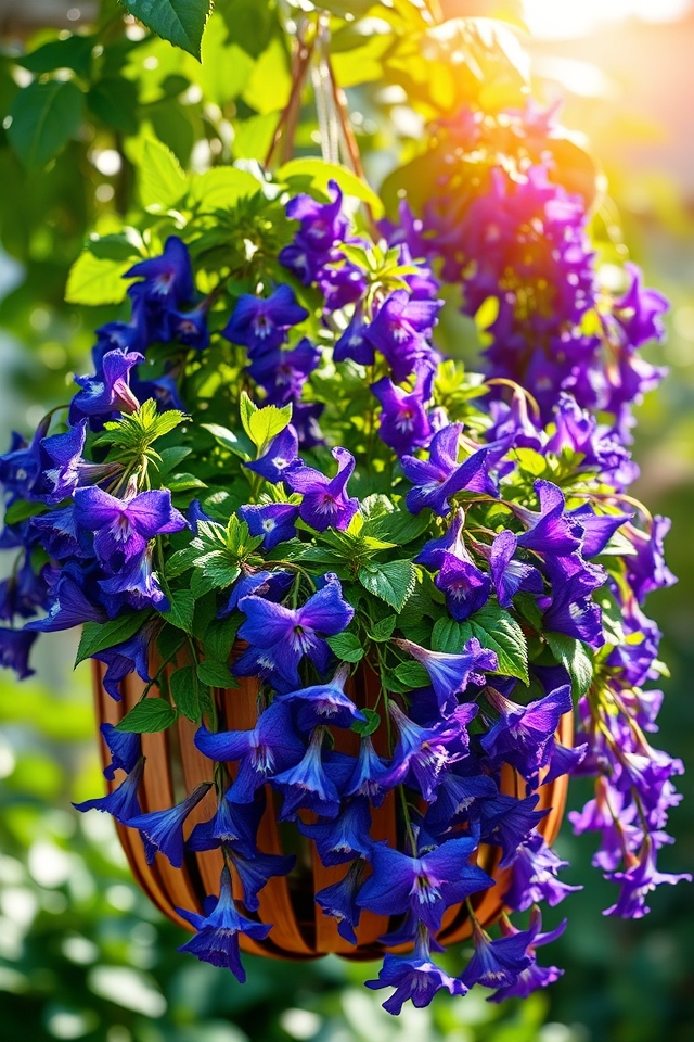 vibrant cascading blooms lobelia