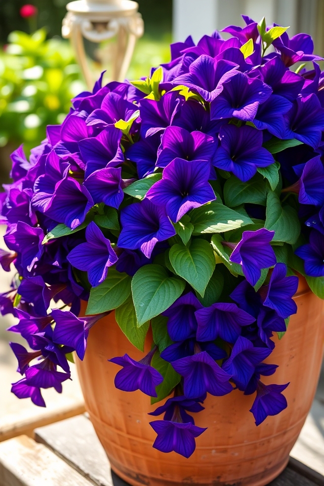 vibrant cascading container flowers