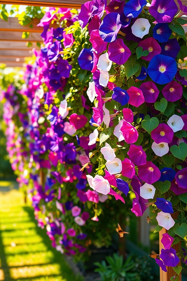vibrant cascading outdoor vine