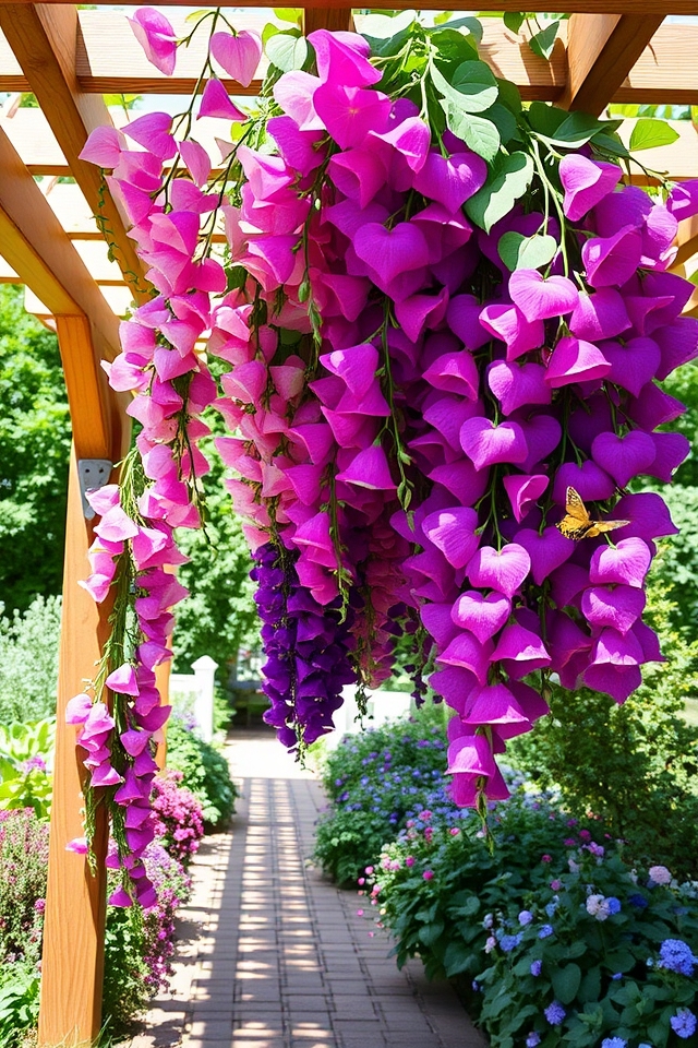 vibrant climbing garden flowers
