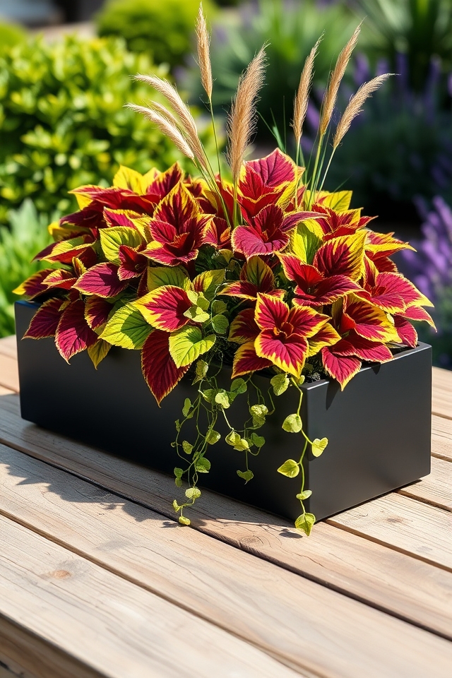 vibrant coleus foliage drama