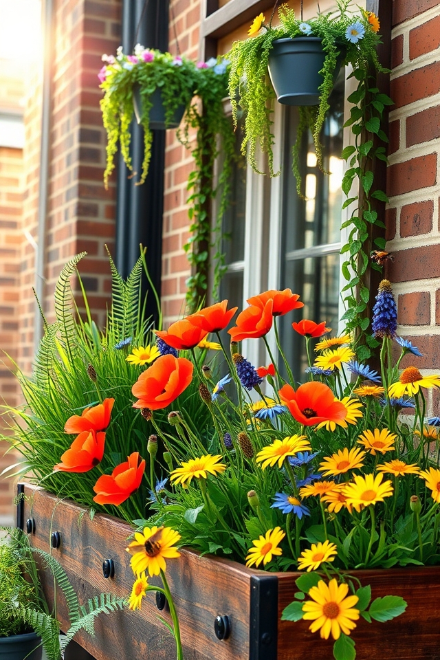 vibrant compact wildflower gardens
