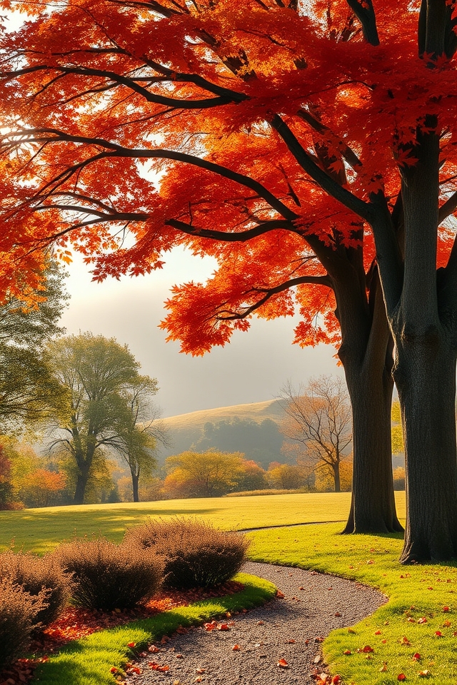 vibrant fall maple colors