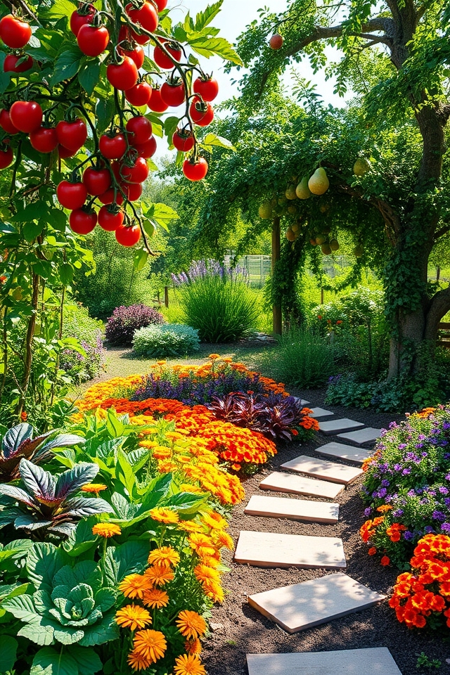 vibrant functional sustainable garden