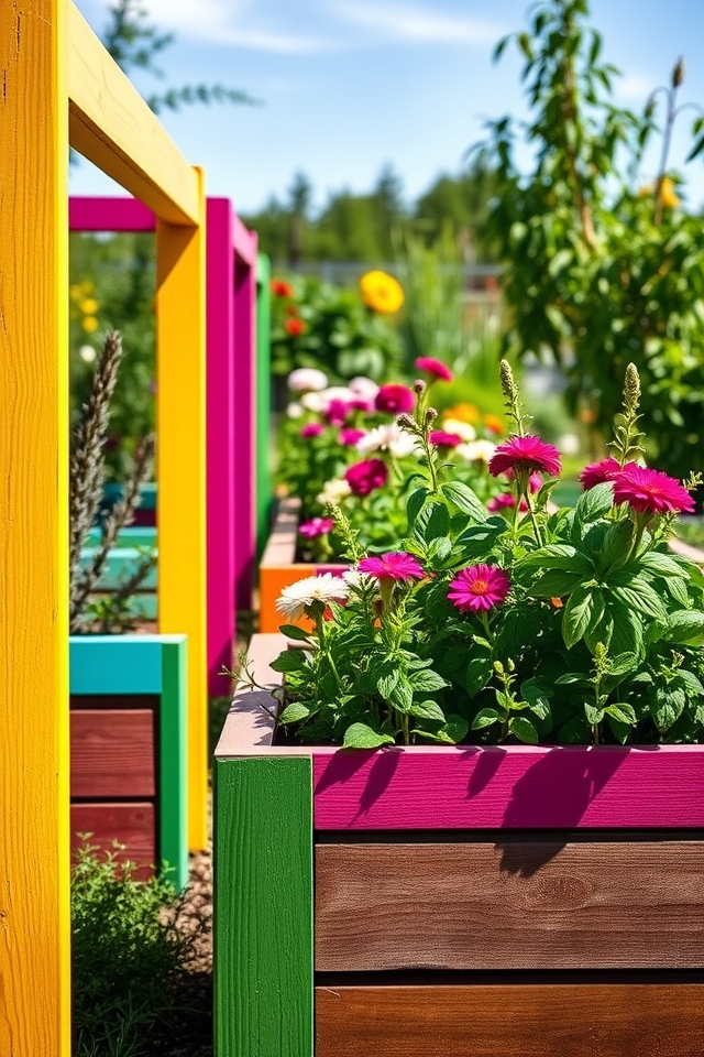 vibrant garden bed enhancement