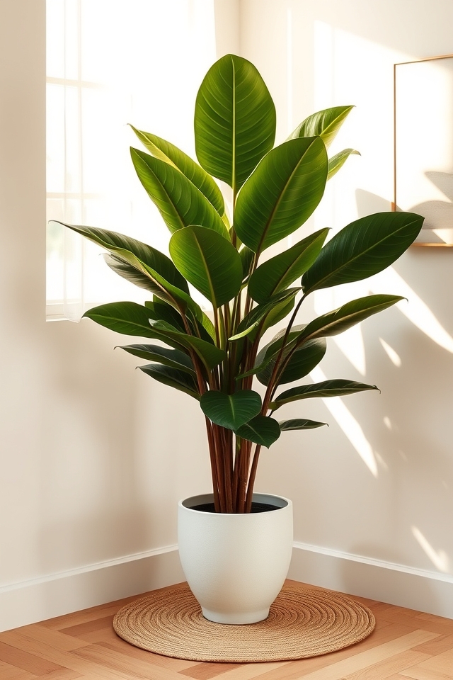 vibrant glossy leaves houseplant