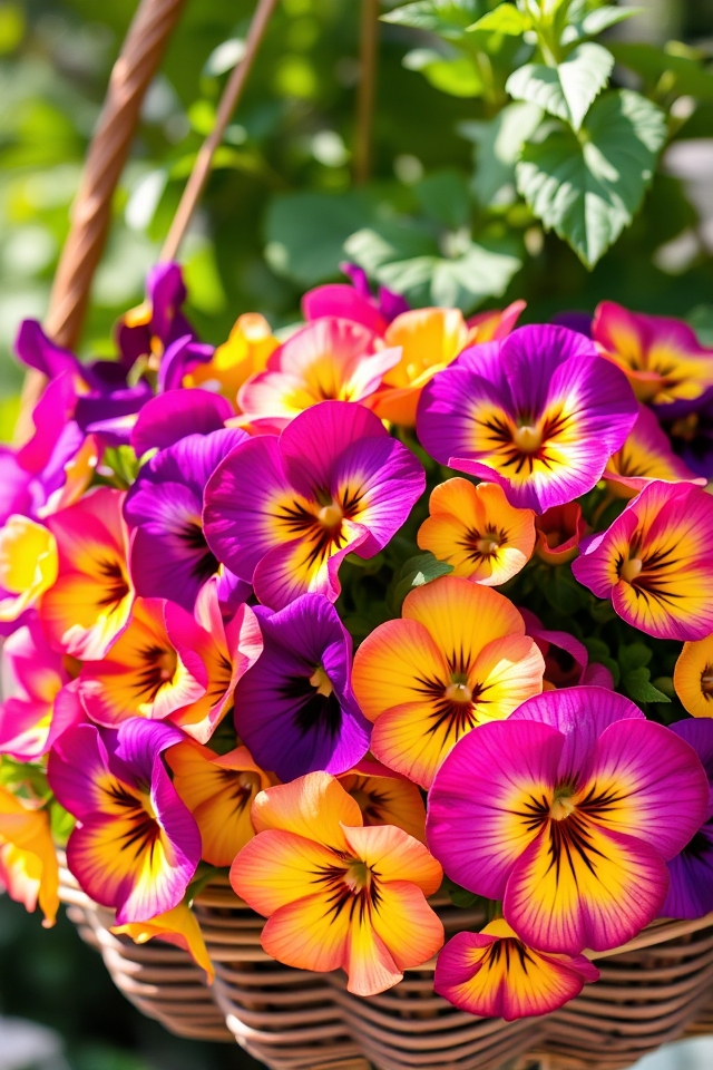 vibrant low maintenance hanging flowers