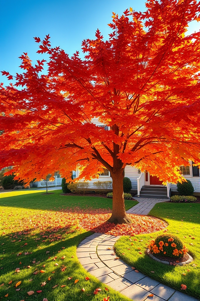 vibrant maple fall colors
