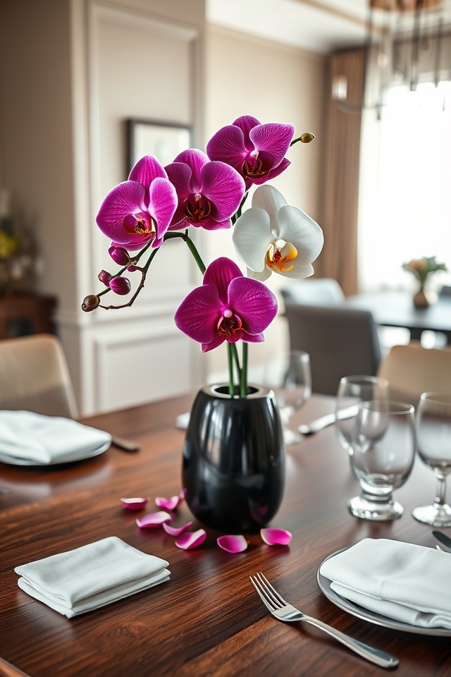 vibrant orchids elegant display