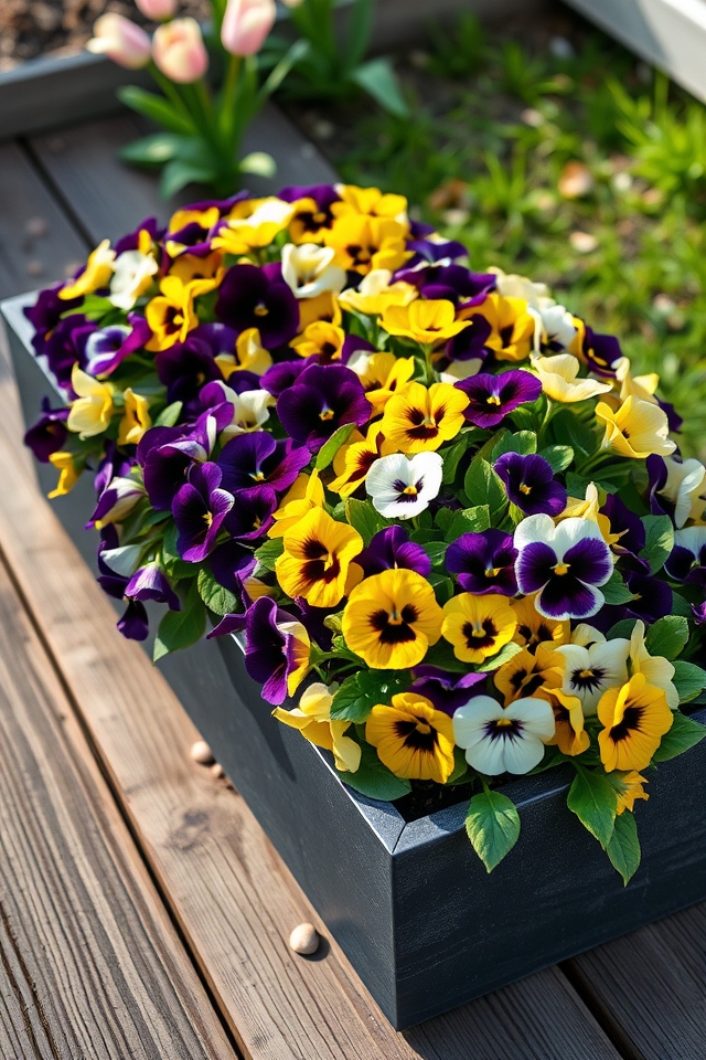 vibrant pansies for seasons