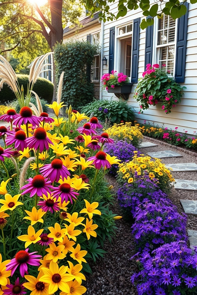 vibrant perennial garden design