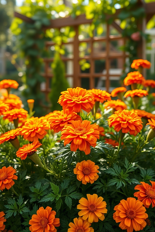 vibrant pest deterring flowers