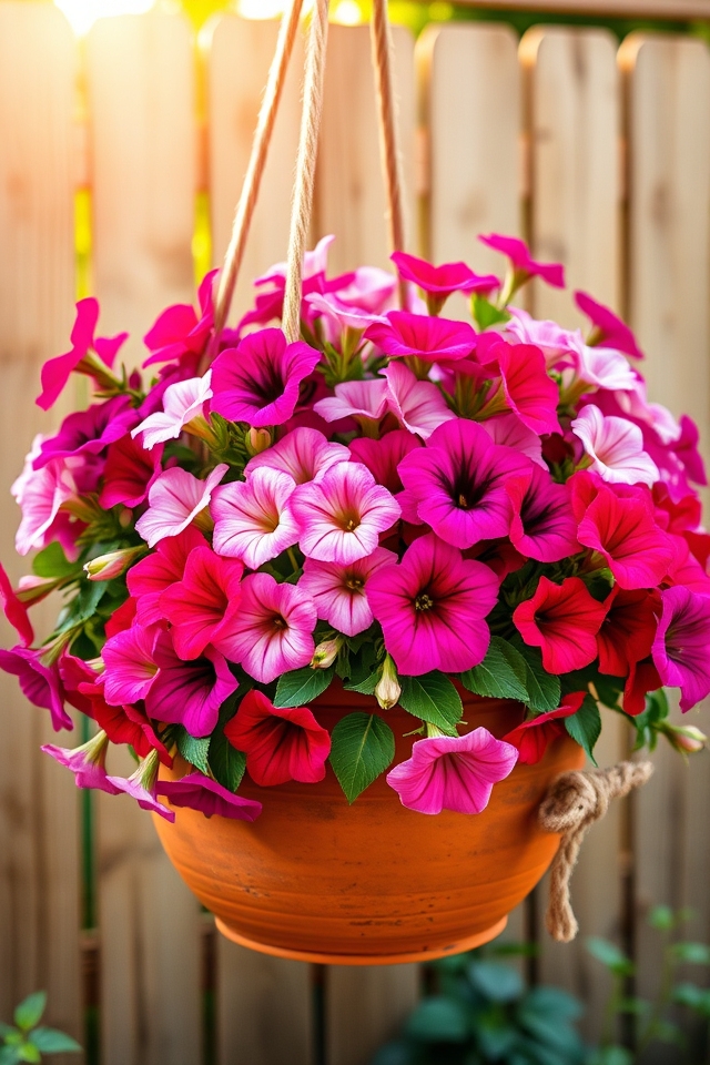 vibrant petunia blooms joyfully