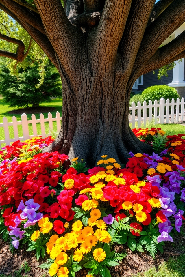 vibrant seasonal floral displays