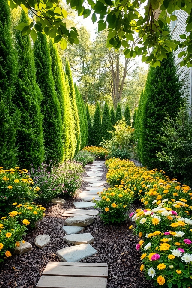 vibrant shrubs enhance landscaping