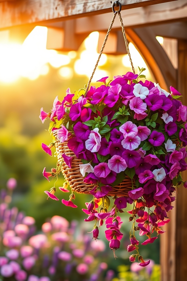 vibrant trailing basket designs