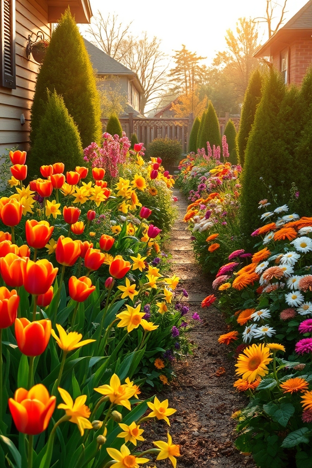 vibrant year round floral display
