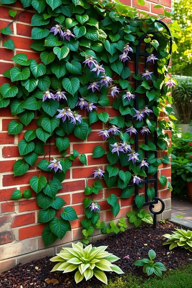 vines create vertical interest