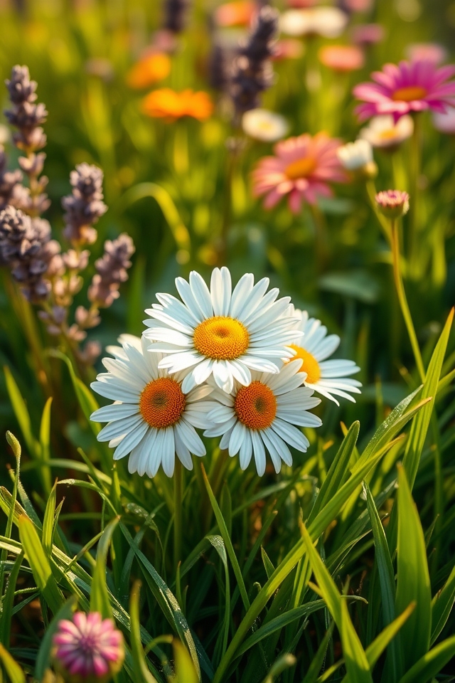 whimsical dainty daisy borders