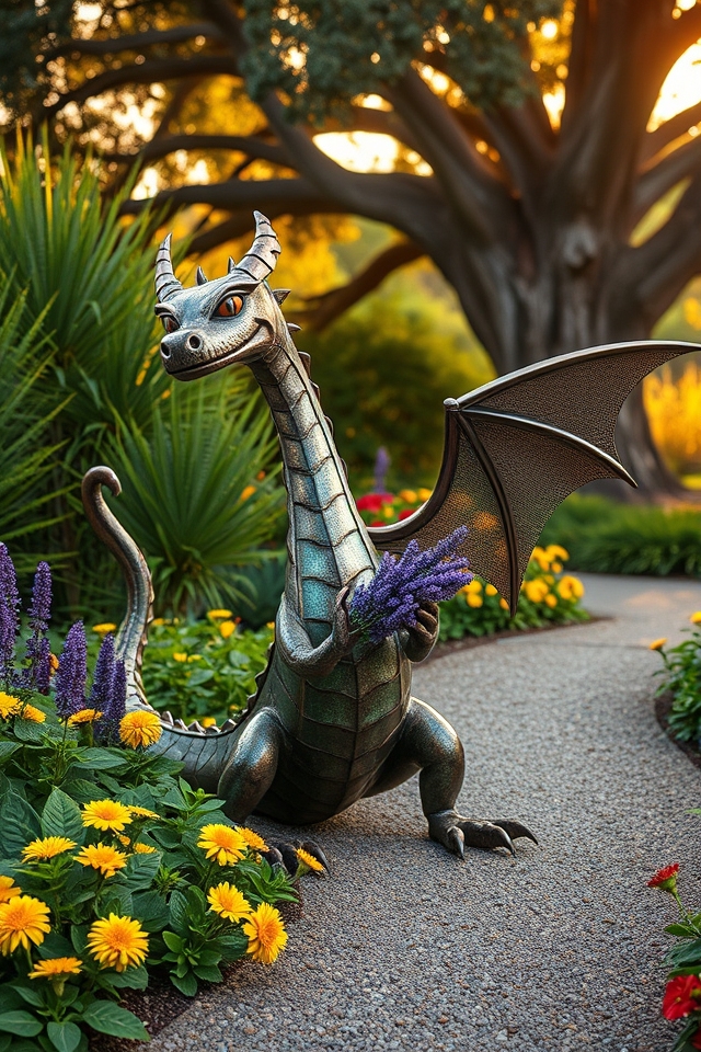 whimsical fantastical metal sculptures