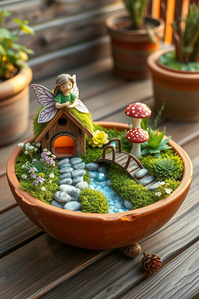 whimsical miniature fairy landscapes
