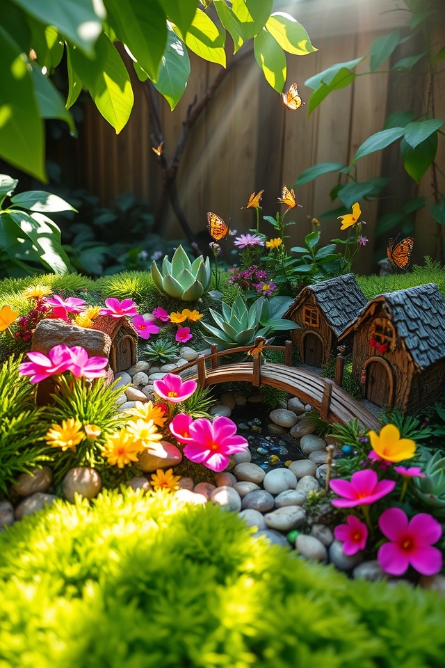 whimsical miniature garden design