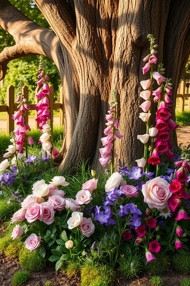 whimsical old fashioned garden appeal