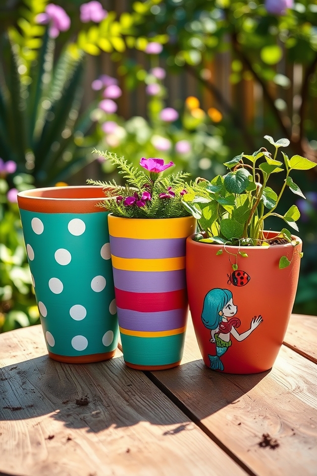 whimsical painted pot ideas