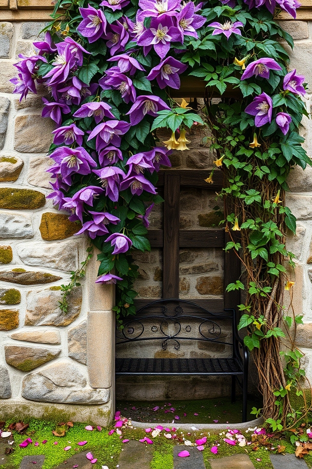 whimsical vibrant fragrant vines