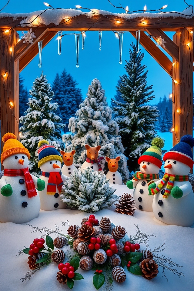 winter garden art ideas